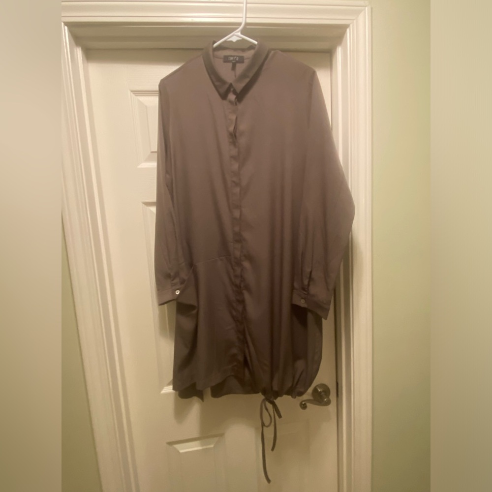 Unisex dark taupe multi functional top